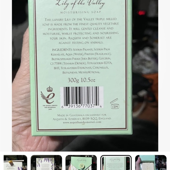 Asquith & Somerset England Lavender With Hints of Vanilla & Lily Of The Valley - Picture 8 of 9